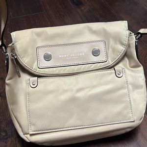 MarcJacobs light tan nylon crossbody bag